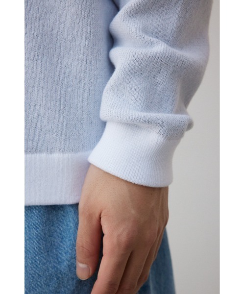 AZUL by moussy（アズールバイマウジー）の「バックロゴジャガードカーディガン（カーディガン/ボレロ・メンズ・ホワイト/ブラック・MEDIUM/LARGE）」の13枚目の写真