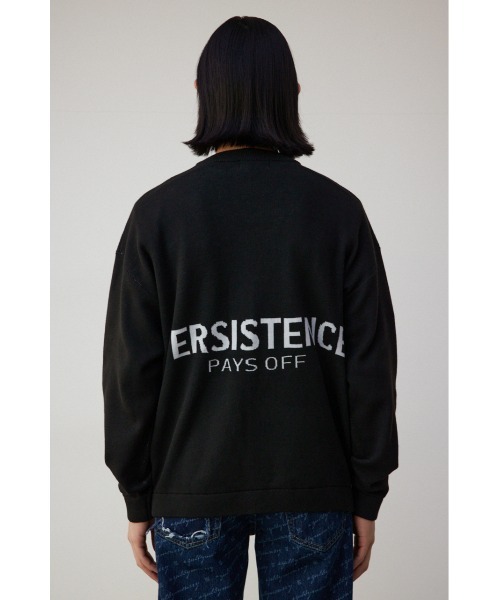 AZUL by moussy（アズールバイマウジー）の「バックロゴジャガードカーディガン（カーディガン/ボレロ・メンズ・ホワイト/ブラック・MEDIUM/LARGE）」の19枚目の写真