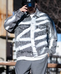 【13】スプレーペイント デニムジャケット