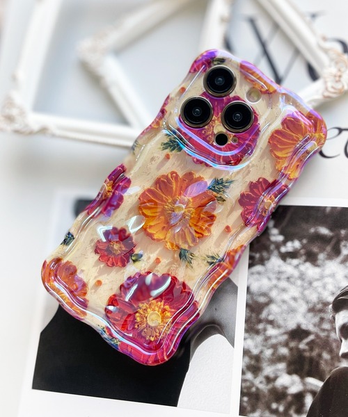 グリッターケースの押し花スマホケース　※iPhone 限定 楽天市場】押し花 グリッター iphoneケースの通販