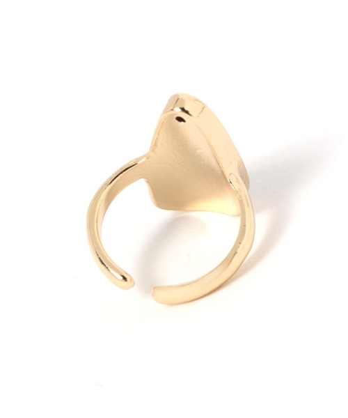 studio CLIP(スタディオクリップ)の「【daily CLIP】三角ストーンリング(リング・レディース・ブラウン/グリーン/アイボリー・FREE)」の6枚目の写真