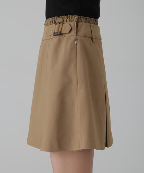 FREE'S MART(フリーズマート)の「◆ダブルウエストプリーツミニスカート(スカート・レディース・ブラック/ベージュ・SMALL/MEDIUM)」の4枚目の写真