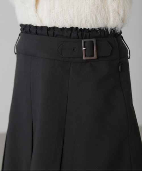 FREE'S MART(フリーズマート)の「◆ダブルウエストプリーツミニスカート(スカート・レディース・ブラック/ベージュ・SMALL/MEDIUM)」の7枚目の写真