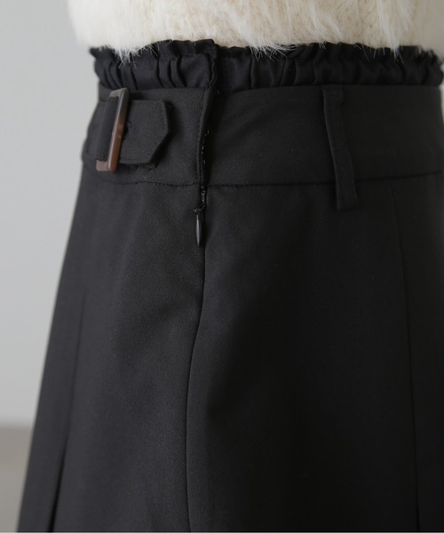 FREE'S MART(フリーズマート)の「◆ダブルウエストプリーツミニスカート(スカート・レディース・ブラック/ベージュ・SMALL/MEDIUM)」の9枚目の写真