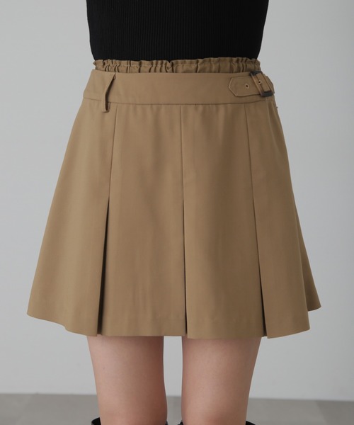 FREE'S MART(フリーズマート)の「◆ダブルウエストプリーツミニスカート(スカート・レディース・ブラック/ベージュ・SMALL/MEDIUM)」の19枚目の写真