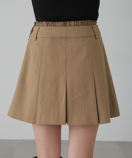 FREE'S MART(フリーズマート)の「◆ダブルウエストプリーツミニスカート(スカート・レディース・ブラック/ベージュ・SMALL/MEDIUM)」の21枚目の写真