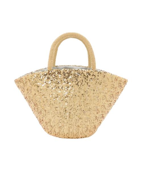 Te chichi（テチチ）の「ラメ巾着スパンコールカゴバッグ（ハンドバッグ・レディース・シルバー/ゴールド・F）」の15枚目の写真