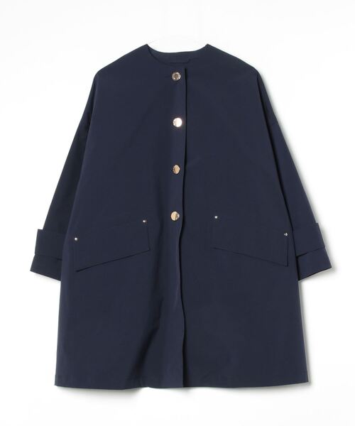 Mackintosh（マッキントッシュ）の「HUMBIE NO COLLAR/METAL BUTTON（ノーカラージャケット・レディース・ネイビー/ベージュ/ブラック/ライトブルー・6/4）」の4枚目の写真