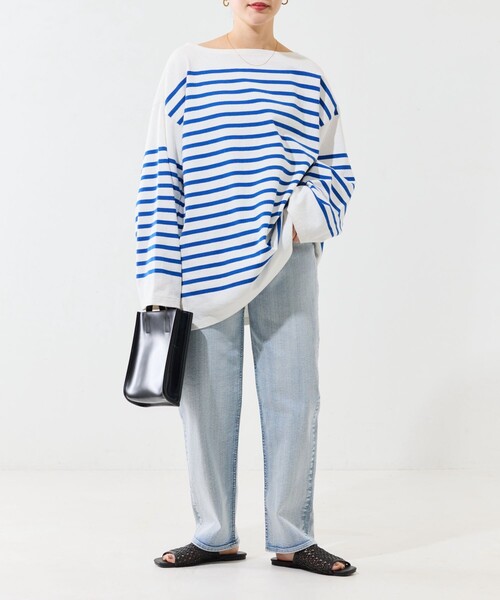 FREAK'S STORE(フリークスストア)の「WEB限定 ストレート デニム(デニムパンツ・レディース・ブラック/ネイビー/サックスブルー/ブルー/チャコール・24/25/26/27/28)」の18枚目の写真