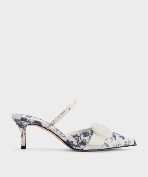 CHARLES & KEITH(チャールズ & キース)の「オーバルバックル ポインデッドトゥミュール(パンプス・レディース・ベージュ/ダークブルー・22.5cm/23cm/23.5cm/24.5cm/25cm)」の3枚目の写真