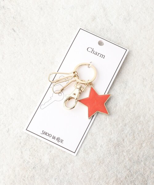SHOO・LA・RUE(シューラルー)の「◆【推し活】カラーエポ星チャーム(チャーム・レディース・アイボリー/ブラック/ダークグリーン/イエロー/ベージュ/レッド系1/ベビーピンク/ライトパープル/サックスブルー・00)」の1枚目の写真