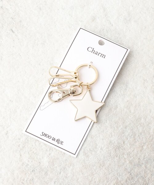 SHOO・LA・RUE(シューラルー)の「◆【推し活】カラーエポ星チャーム(チャーム・レディース・アイボリー/ブラック/ダークグリーン/イエロー/ベージュ/レッド系1/ベビーピンク/ライトパープル/サックスブルー・00)」の2枚目の写真