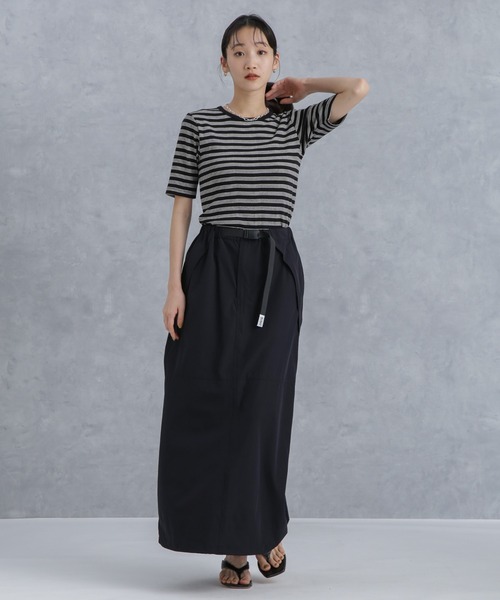 NANO universe(ナノユニバース)の「Robert P. Miller/別注 Prib H/S Crew Tee(Tシャツ/カットソー・レディース・ブラック/アイボリー/ライトブルー・FREE)」の7枚目の写真