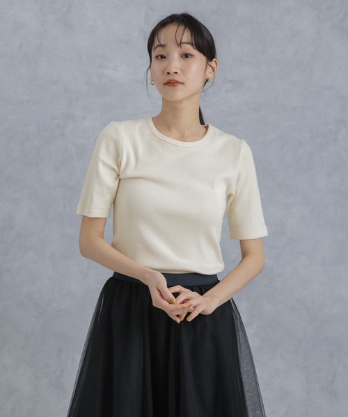 NANO universe(ナノユニバース)の「Robert P. Miller/別注 Prib H/S Crew Tee(Tシャツ/カットソー・レディース・ブラック/アイボリー/ライトブルー・FREE)」の11枚目の写真