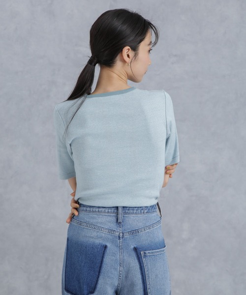 NANO universe(ナノユニバース)の「Robert P. Miller/別注 Prib H/S Crew Tee(Tシャツ/カットソー・レディース・ブラック/アイボリー/ライトブルー・FREE)」の20枚目の写真