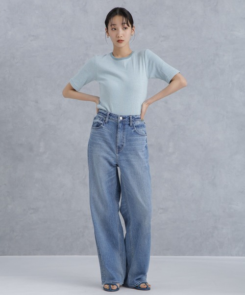 NANO universe(ナノユニバース)の「Robert P. Miller/別注 Prib H/S Crew Tee(Tシャツ/カットソー・レディース・ブラック/アイボリー/ライトブルー・FREE)」の21枚目の写真