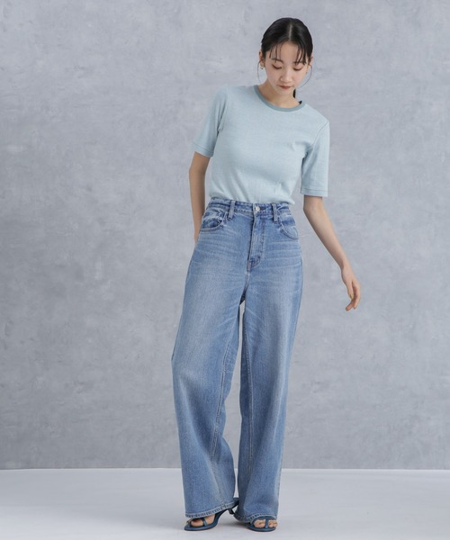 NANO universe(ナノユニバース)の「Robert P. Miller/別注 Prib H/S Crew Tee(Tシャツ/カットソー・レディース・ブラック/アイボリー/ライトブルー・FREE)」の22枚目の写真