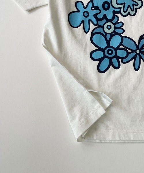 ムラサキスポーツ(ムラサキスポーツ)の「DEAR LAUREL/ディアローレル Tシャツ Graphic T-shirts "Flower D" D24S2108(Tシャツ/カットソー・メンズ・ブラック/ホワイト・M/L)」の5枚目の写真