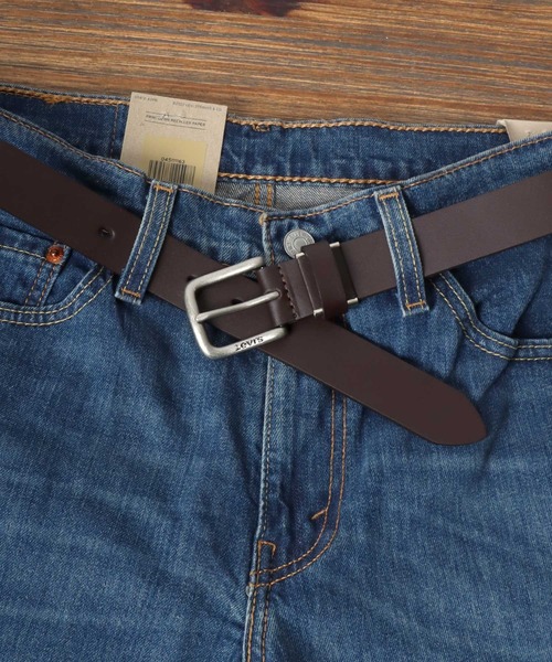 Levi's(リーバイス)の「Levi's/リーバイス 30mm 本革 帆型 レザーベルト(ベルト・メンズ・ブラック/ブラウン/ダークブラウン・FREE)」の15枚目の写真