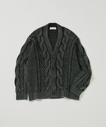 ADAM ET ROPE' | バルキーケーブル ストーンウォッシュカーディガン / ルーズシルエット(カーディガン/ボレロ)