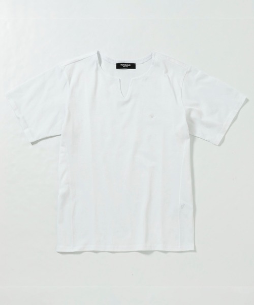 ■1PIU1UGUALE3 RELAX■シルケットキーネック 半袖 Tシャツ 2色 セール】1PIU1UGUALE3 RELAX(ウノピゥウノウグァーレトレ