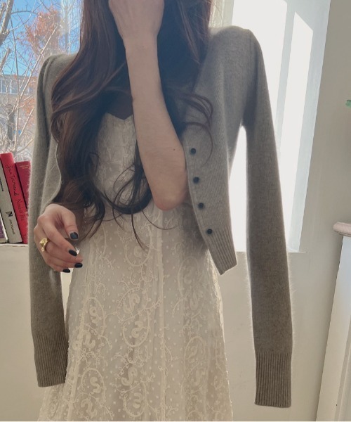 FREE STYLISTS（フリー スタイリスト）の「YUGA_YGMC  レース キャミソールワンピース（ワンピース・レディース・オフホワイト/ブラック・M/S）」の10枚目の写真