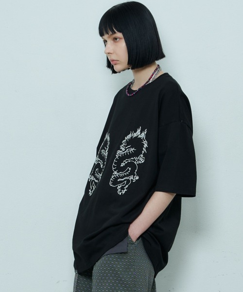 AIVER(アイバー)の「AIVER ドラゴン刺繍S/S TEE(Tシャツ/カットソー・メンズ・ブラック/アッシュグレー/ホワイト・SMALL/MEDIUM/LARGE)」の14枚目の写真
