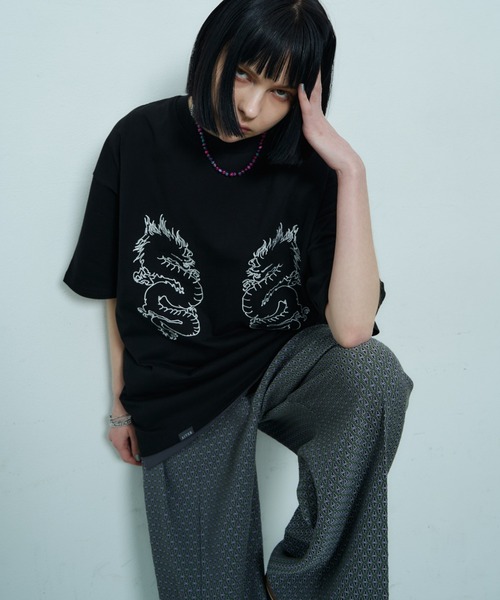 AIVER(アイバー)の「AIVER ドラゴン刺繍S/S TEE(Tシャツ/カットソー・メンズ・ブラック/アッシュグレー/ホワイト・SMALL/MEDIUM/LARGE)」の16枚目の写真