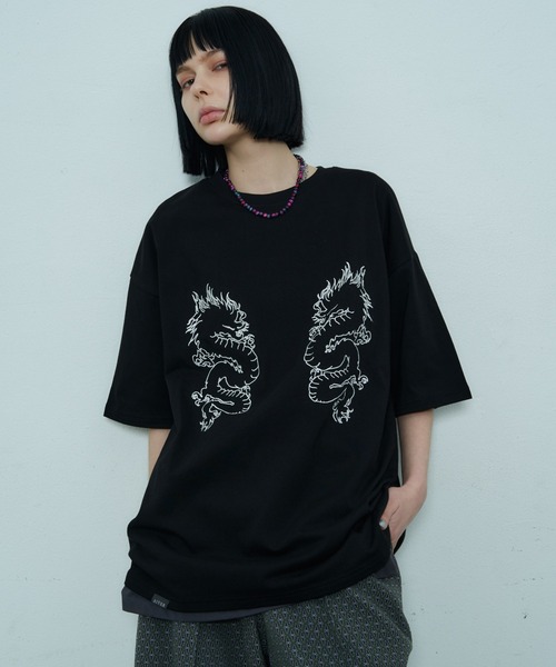 AIVER(アイバー)の「AIVER ドラゴン刺繍S/S TEE(Tシャツ/カットソー・メンズ・ブラック/アッシュグレー/ホワイト・SMALL/MEDIUM/LARGE)」の15枚目の写真