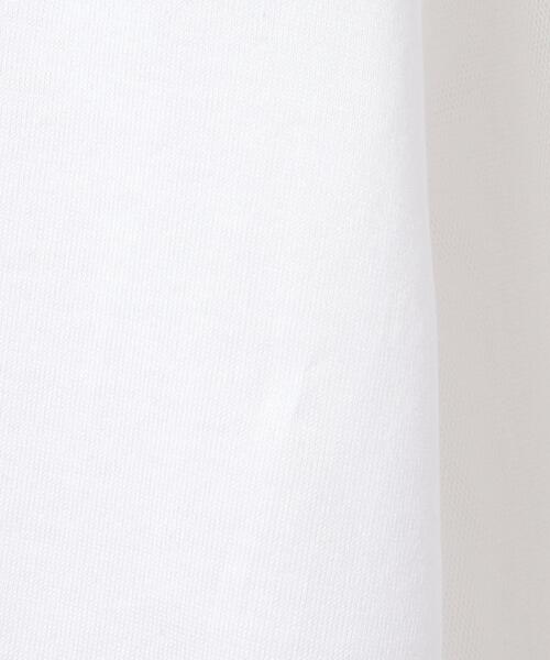 LANVIN en Bleu(ランバンオンブルー)の「チュールシャーリングスリーブカットソー(Tシャツ/カットソー・レディース・ブラック/オフホワイト・38)」の14枚目の写真