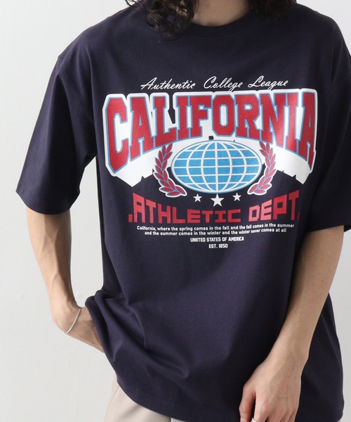 RGY(アールジーワイ)の「RGY CALIFORNIA ビッグシルエットTシャツ(Tシャツ/カットソー・メンズ・ブラック/ホワイト/ネイビー・L/M)」の3枚目の写真