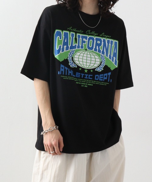 RGY(アールジーワイ)の「RGY CALIFORNIA ビッグシルエットTシャツ(Tシャツ/カットソー・メンズ・ブラック/ホワイト/ネイビー・L/M)」の4枚目の写真