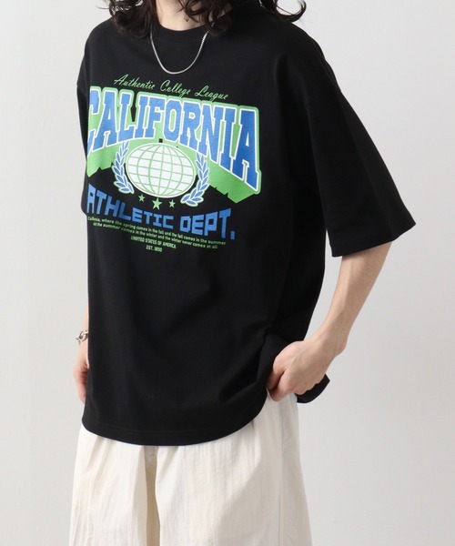 RGY(アールジーワイ)の「RGY CALIFORNIA ビッグシルエットTシャツ(Tシャツ/カットソー・メンズ・ブラック/ホワイト/ネイビー・L/M)」の5枚目の写真