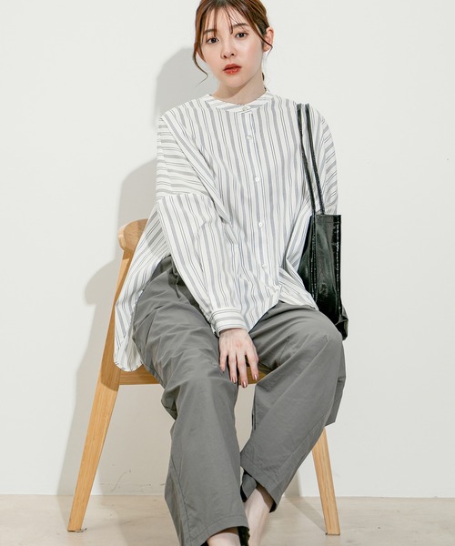 Jayro（ジャイロ）の「TCスパンバックキャザーブラウス（シャツ/ブラウス・レディース・ホワイト系その他2/オフホワイト/ブルー/ラベンダー/ホワイト系その他・FREE）」の11枚目の写真