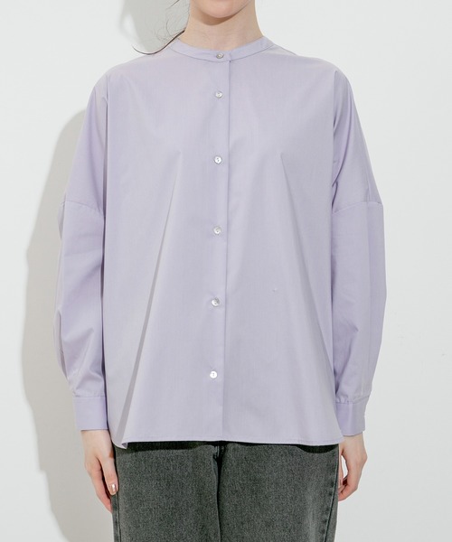 Jayro（ジャイロ）の「TCスパンバックキャザーブラウス（シャツ/ブラウス・レディース・ホワイト系その他2/オフホワイト/ブルー/ラベンダー/ホワイト系その他・FREE）」の12枚目の写真