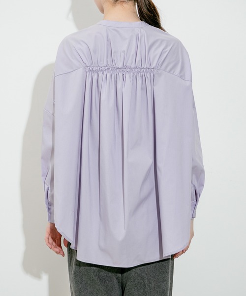 Jayro（ジャイロ）の「TCスパンバックキャザーブラウス（シャツ/ブラウス・レディース・ホワイト系その他2/オフホワイト/ブルー/ラベンダー/ホワイト系その他・FREE）」の14枚目の写真