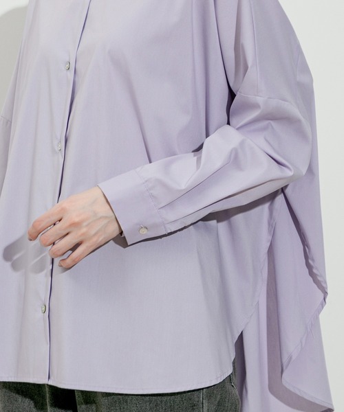 Jayro（ジャイロ）の「TCスパンバックキャザーブラウス（シャツ/ブラウス・レディース・ホワイト系その他2/オフホワイト/ブルー/ラベンダー/ホワイト系その他・FREE）」の16枚目の写真