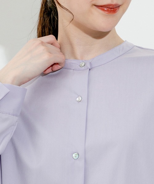 Jayro（ジャイロ）の「TCスパンバックキャザーブラウス（シャツ/ブラウス・レディース・ホワイト系その他2/オフホワイト/ブルー/ラベンダー/ホワイト系その他・FREE）」の18枚目の写真