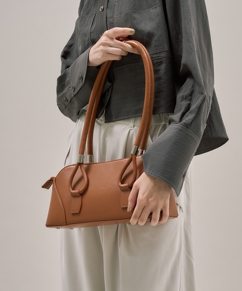 未使用 PUBLIC TOKYO ナローハンドルワイドバッグ ワイン ナローハンドルワイドバッグ（ハンドバッグ）｜PUBLIC TOKYO