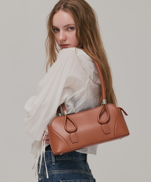 PUBLIC TOKYO（パブリックトウキョウ）の「ナローハンドルワイドバッグ（ハンドバッグ・レディース・ブラック/アイボリー/ワイン/キャメル/ベージュ・FREE）」の11枚目の写真