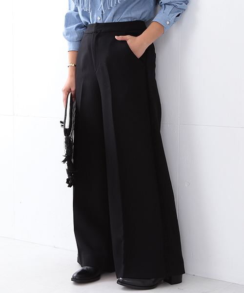 PANTS...（パンツ）の「Ray BEAMS / サイドフリンジパンツ（その他パンツ・レディース・ブラック/カーキ・1/0）」の19枚目の写真