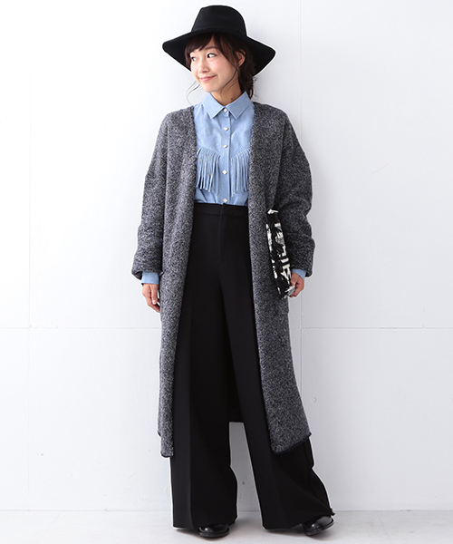 PANTS...（パンツ）の「Ray BEAMS / サイドフリンジパンツ（その他パンツ・レディース・ブラック/カーキ・1/0）」の17枚目の写真