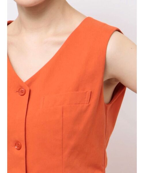 LAGUNAMOON（ラグナムーン）の「ベストコンビワンピース（ワンピース・レディース・チャコールグレー/オレンジ・SMALL/MEDIUM）」の9枚目の写真