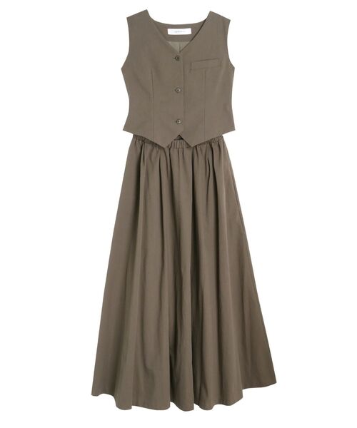 LAGUNAMOON（ラグナムーン）の「ベストコンビワンピース（ワンピース・レディース・チャコールグレー/オレンジ・SMALL/MEDIUM）」の15枚目の写真