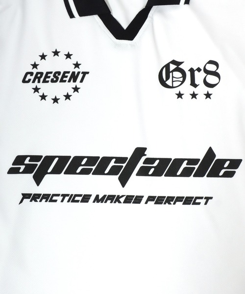 Salong hameu（サロン ハミュー）の「サッカーユニフォームデザイン 襟付きTシャツ/フットボールT/ゲームシャツ ユニセックス（Tシャツ/カットソー・メンズ・オフホワイト/ブラック/ネイビー/レッド/グレー系カモフラージュ/レッド系その他2/ネイビー系2/ブラック系その他/ブルー系その他/レッド系その他/グリーン系カモフラージュ/ホワイト系その他・L/M）」の19枚目の写真