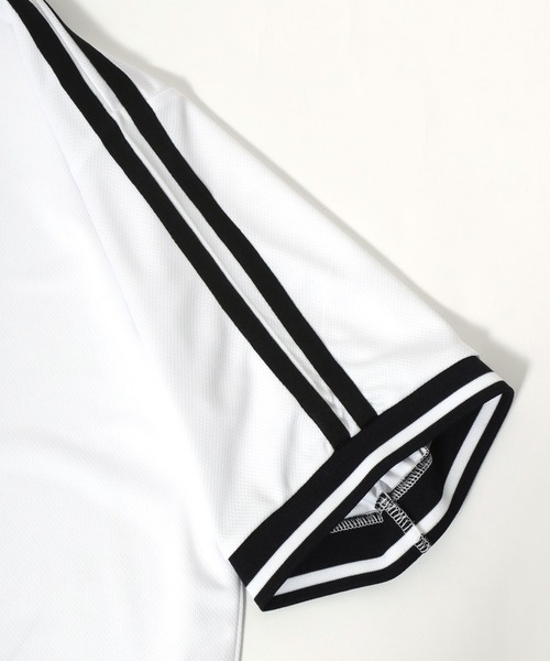 Salong hameu（サロン ハミュー）の「サッカーユニフォームデザイン 襟付きTシャツ/フットボールT/ゲームシャツ ユニセックス（Tシャツ/カットソー・メンズ・オフホワイト/ブラック/ネイビー/レッド/グレー系カモフラージュ/レッド系その他2/ネイビー系2/ブラック系その他/ブルー系その他/レッド系その他/グリーン系カモフラージュ/ホワイト系その他・L/M）」の21枚目の写真