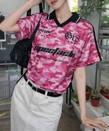 レディースのTシャツ/カットソー（ピンク/桃色系）ファッション通販