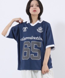 Salong hameu（サロン ハミュー）の「2026夏新色追加 ゲームシャツ/サッカーユニフォームデザイン/襟付きTシャツ/フットボールT/ユニセックス（Tシャツ/カットソー）」