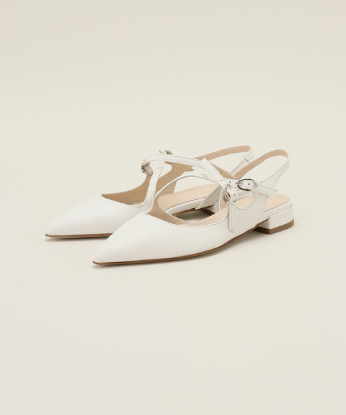 イエナ2024SS NAPOLEONI フロントクロスパンプス37 NAPOLEONI/ナポレオーニ】フロントクロスパンプス（パンプス