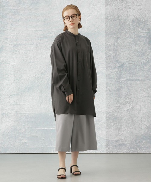 Apo(s)ture(アポスチャー)の「KATY-002/ツイルインバータックミディキュロットパンツ(その他パンツ・レディース・ベージュ/パープル/ブラック/グレー・L/M/XL/XS/S)」の3枚目の写真